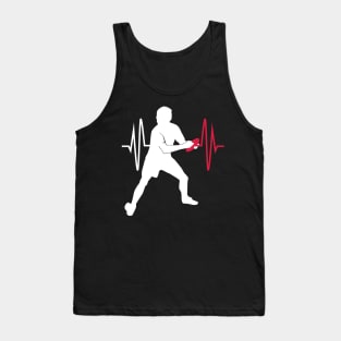 Frisbee Heartbeat Tshirt Tank Top